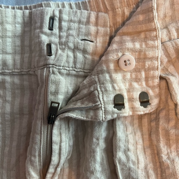 Urban Outfitters Cream Stripped Pant - Picture 2 of 4